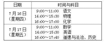 南京市|2020南京市中考将于7月16、17日举行