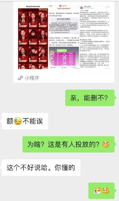 网友|网曝许飞经纪人朋友圈 疑回应《姐姐》投票质疑
