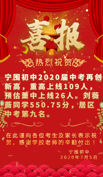 更新中.2020年杭州中考成绩汇总,新增萧山各中学!