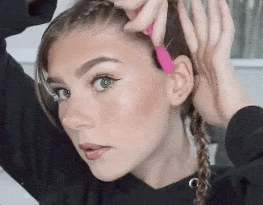 头发|又美又降温，幂姐的编发有点东西…