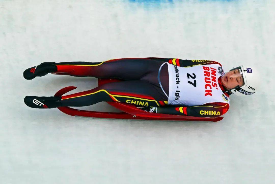 中国女子雪橇运动员王沛宣