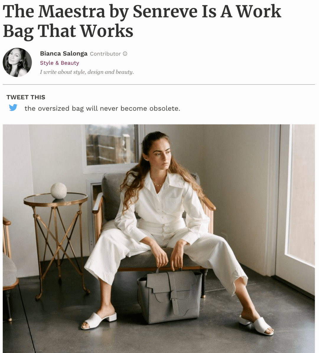 包包|小众包试背 | 通勤包该怎么选?我推荐这只