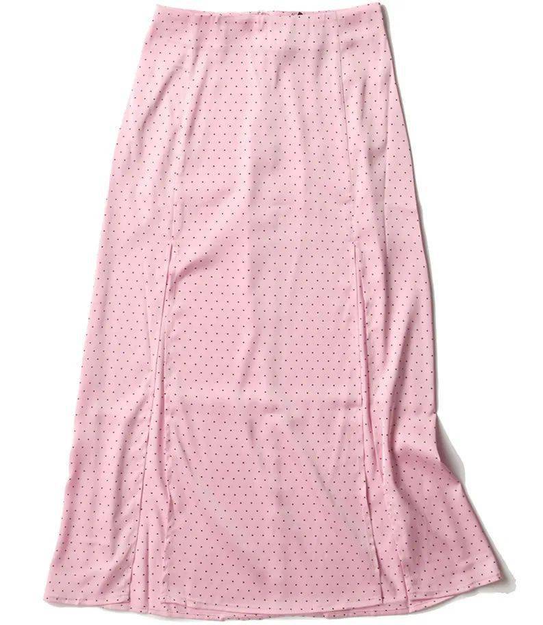 H&amp|H&M粉色绸面半裙反复穿搭力这么强