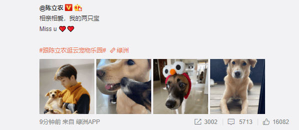 华体会网页登录入口_
陈立农更新动态分享和宠物的日常 随着农农一起逛云宠物乐园(图2)