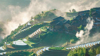 身自耕耘勤 梯田向云来(寻找最美乡村)_大寨村