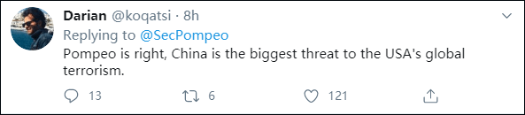 佩奥|蓬佩奥又污蔑中国在美搞间谍活动，被推特网友群嘲