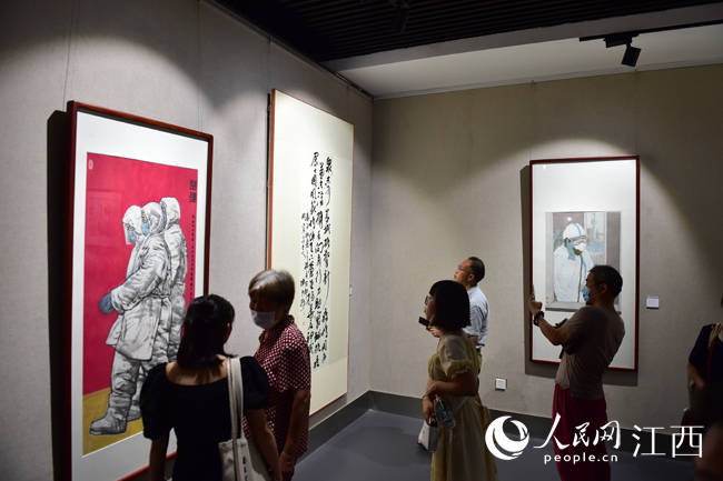 秦海峰|江西、随州抗击疫情美术书法作品联展开展