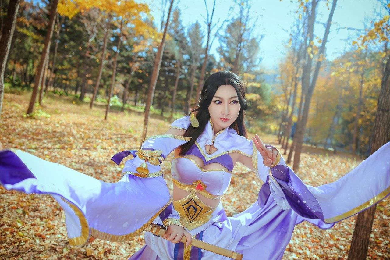 王者荣耀 露娜紫霞仙子cosplay