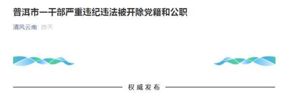 借贷|通过民间借贷获取大额回报、非法持有弹药…普洱一经侦支队原支队长栽了