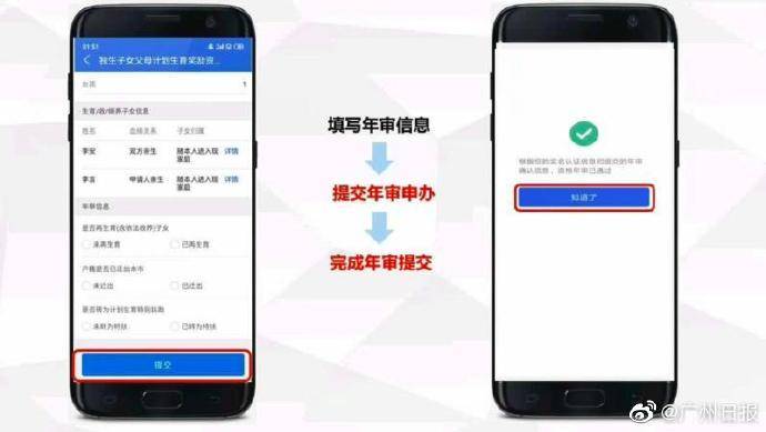 年审|广州市独生子女父母计划生育奖励资格开始年审，今年可以手机办
