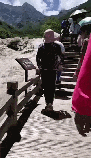 女子|女游客接二连三推倒告示牌，连垃圾桶都不放过！警方通报