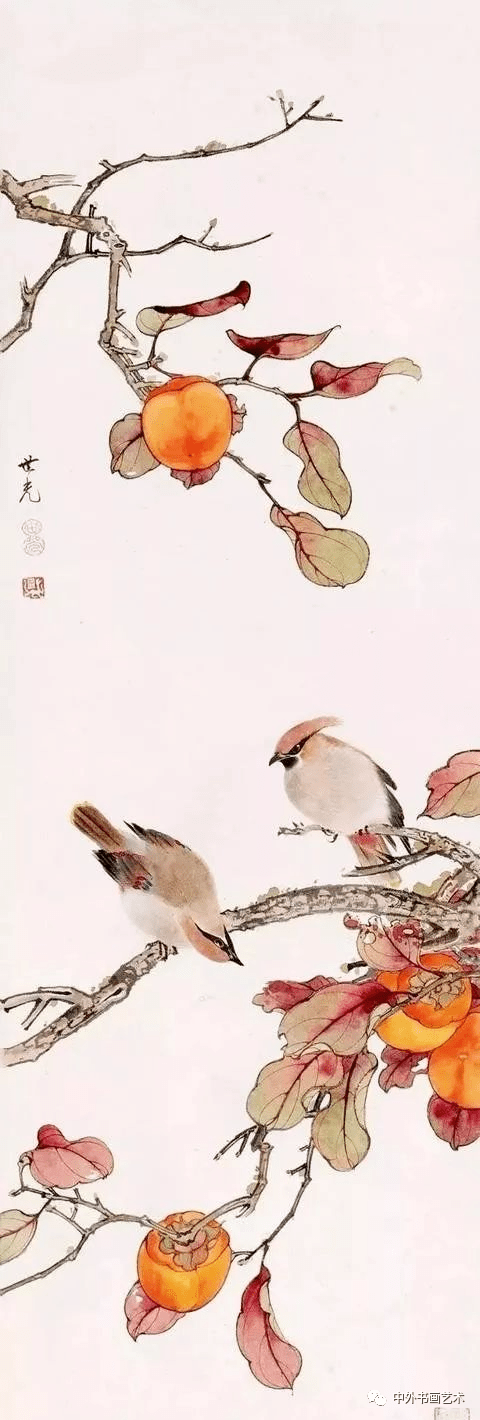 大师国画作品红柿子欣赏