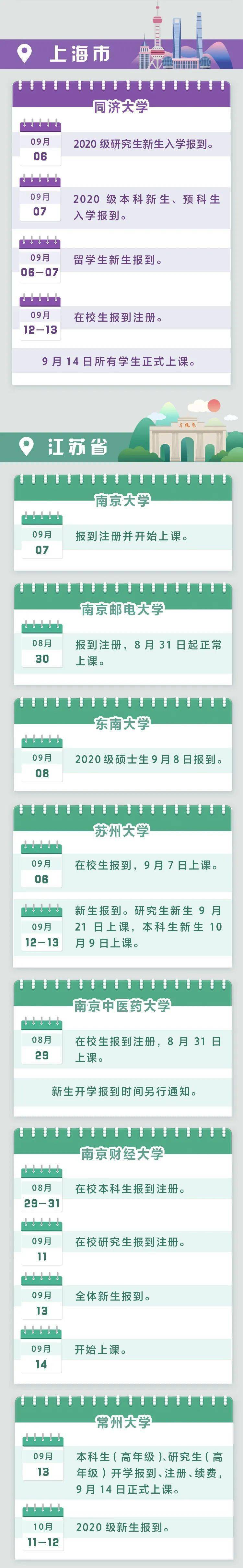 高校|这些高校，开学时间定了！