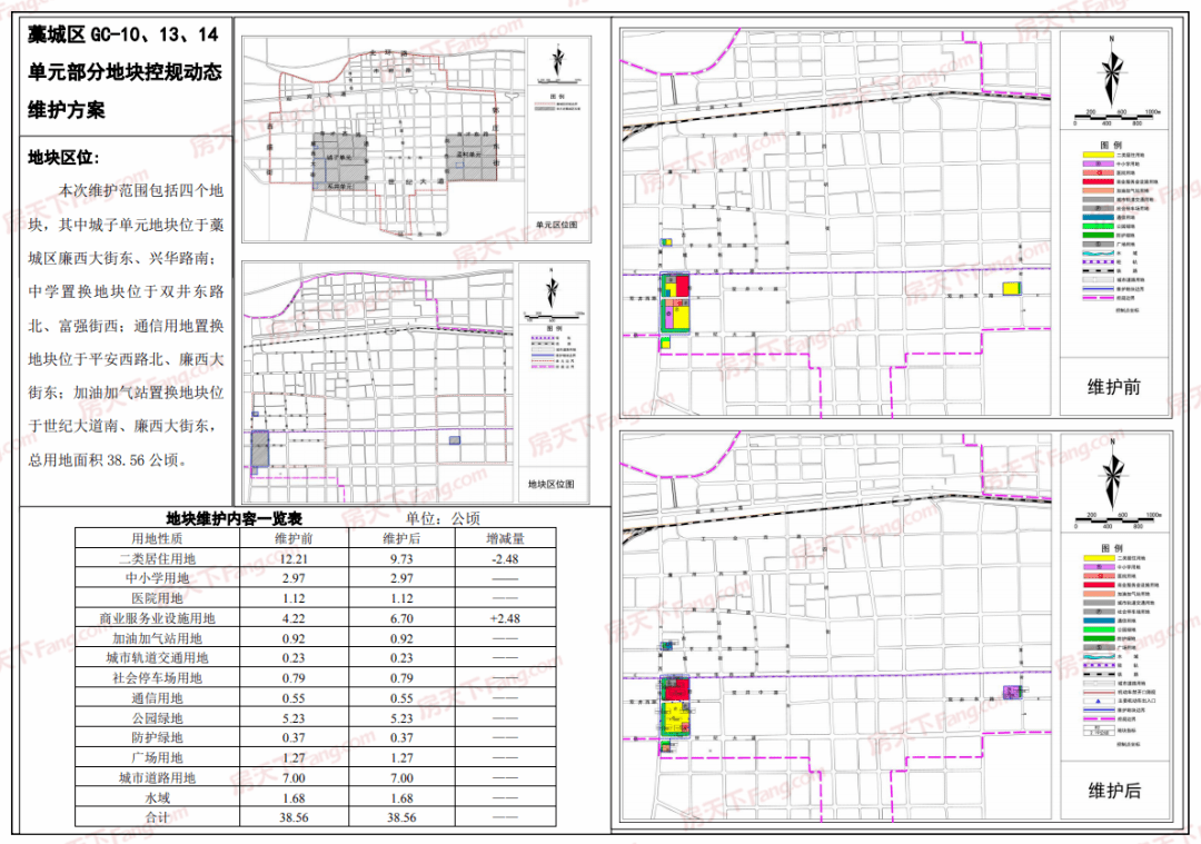 藁城区四大地块调规划涉及5784亩土地涵盖住宅商业中学等