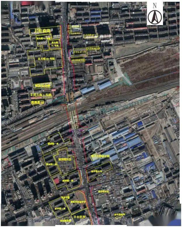本次设计段除与南四环路,丰台铁路编组站,西侧联络线及正阳大街相交处