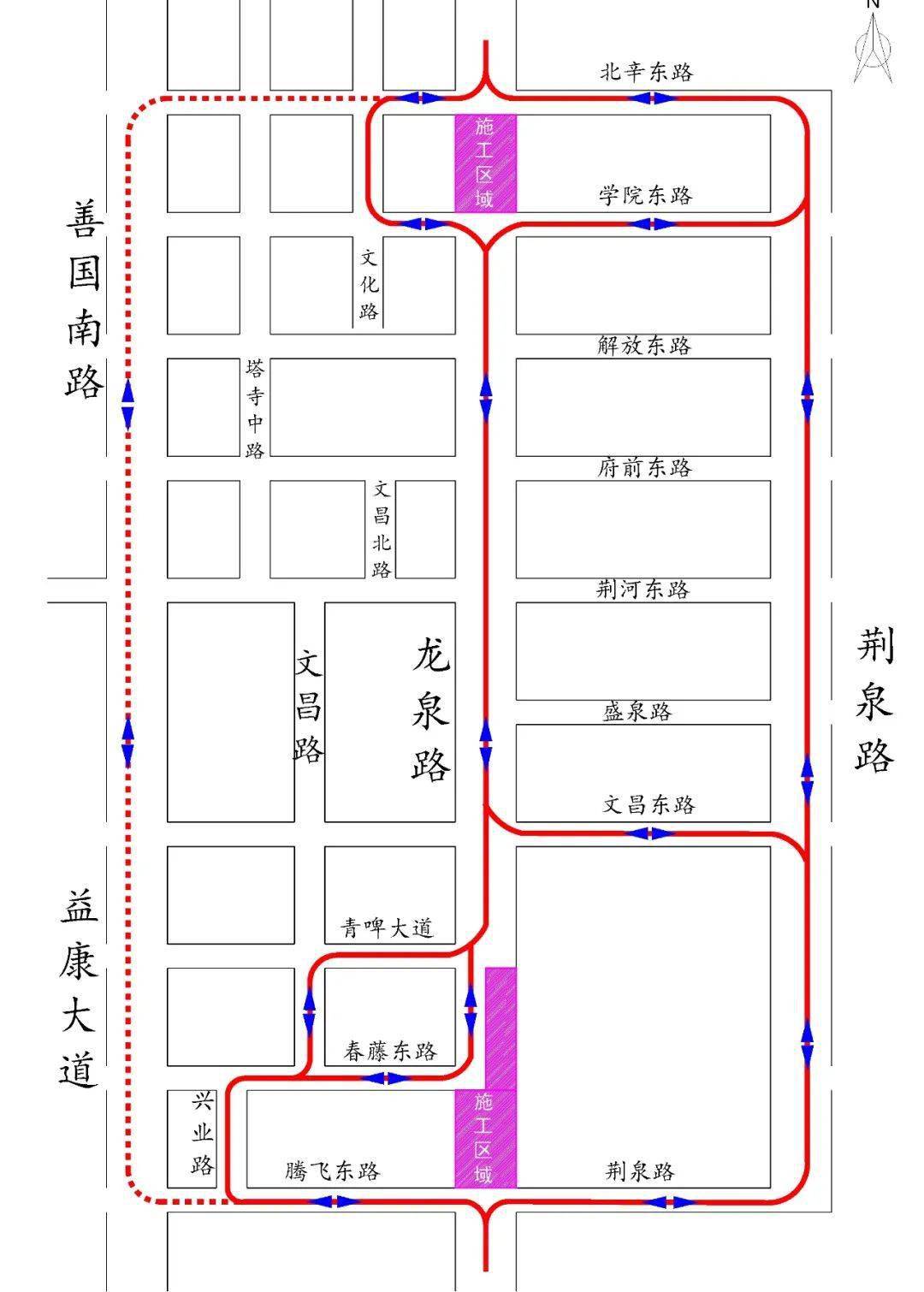 附:周边区域交通调流示意图
