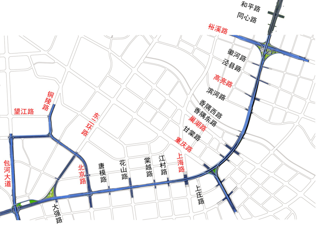 合肥这条高架全线通车!_郎溪路