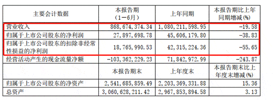 同比|现金净流量大减 乐凯胶片半年净利下降近4成