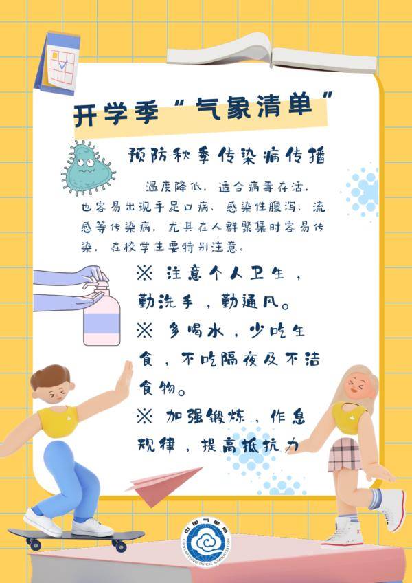 气象|开学啦，这份“气象清单”请查收！