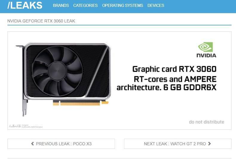 饭制版英伟达rtx3060公版曝光itx小巧设计