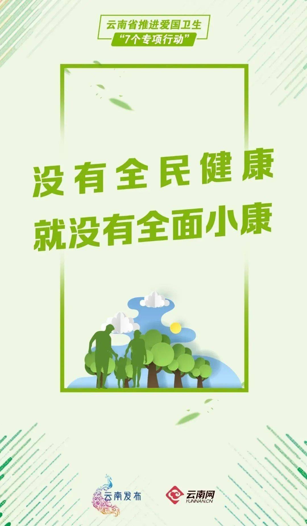 云南省推进爱国卫生"7个专项行动"海报