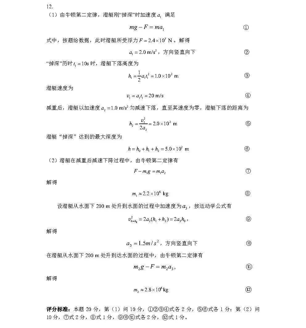 考后|考后这些要关注2020年第37届全国中学生物理竞赛预赛试题答案出炉