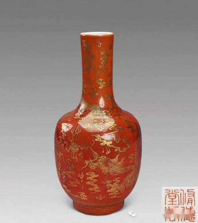 新しい到着 辰砂 中国 辰砂紅釉 珊瑚釉梅瓶 M R4734B 工芸品
