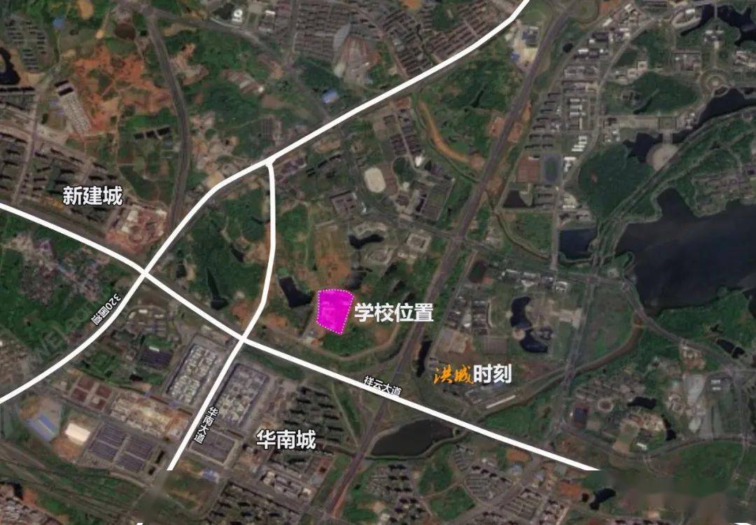 位于红角洲西部预计2021年投入使用南昌启华双语学校正式封顶