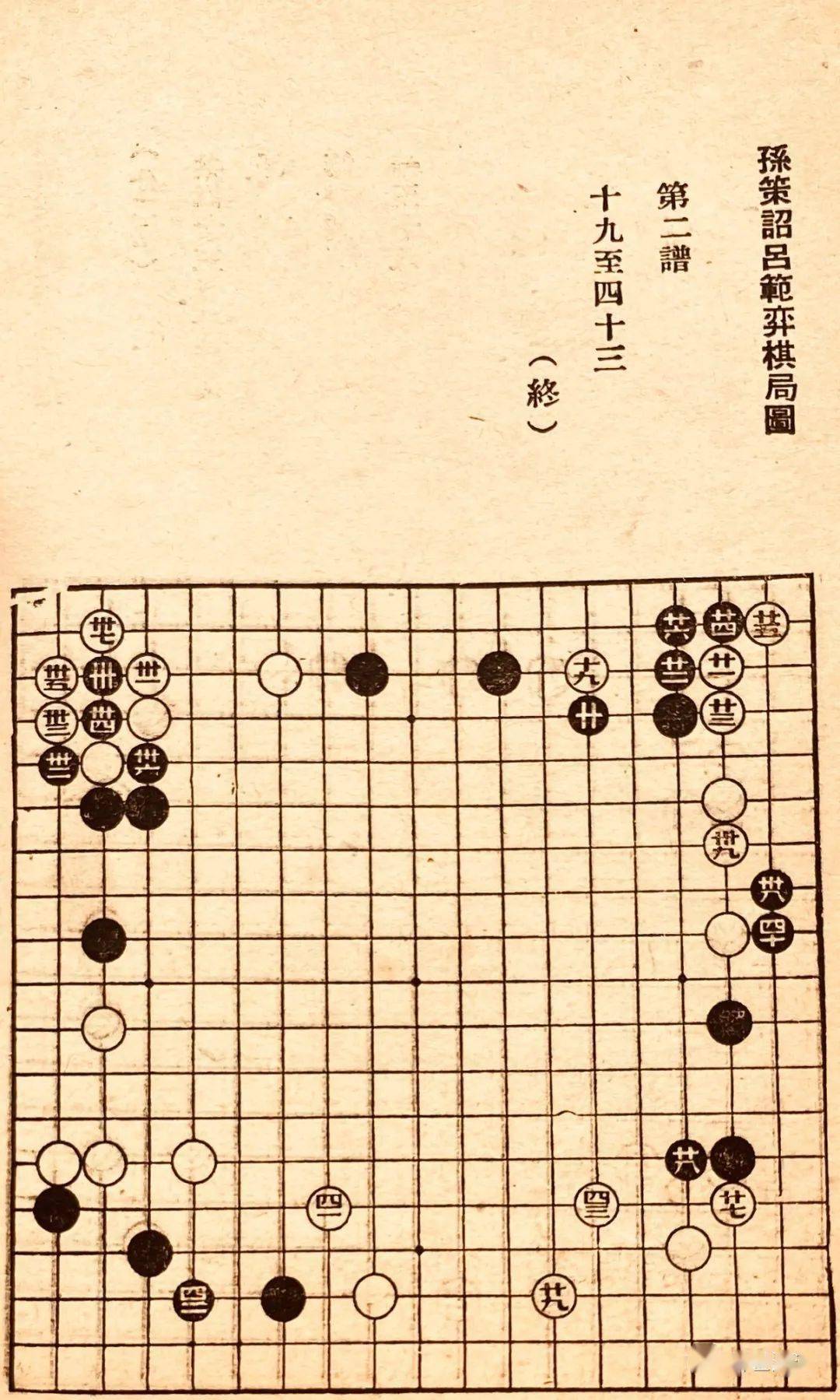 《孙策诏吕范弈棋局面 附弈客鹰眼复盘分析_围棋