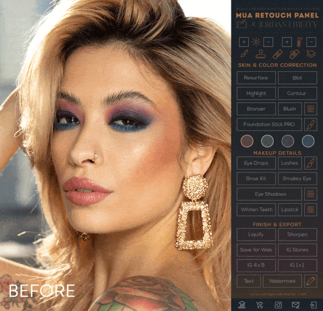 ps插件-人像精修皮肤美白修饰磨皮插件photoshop mua
