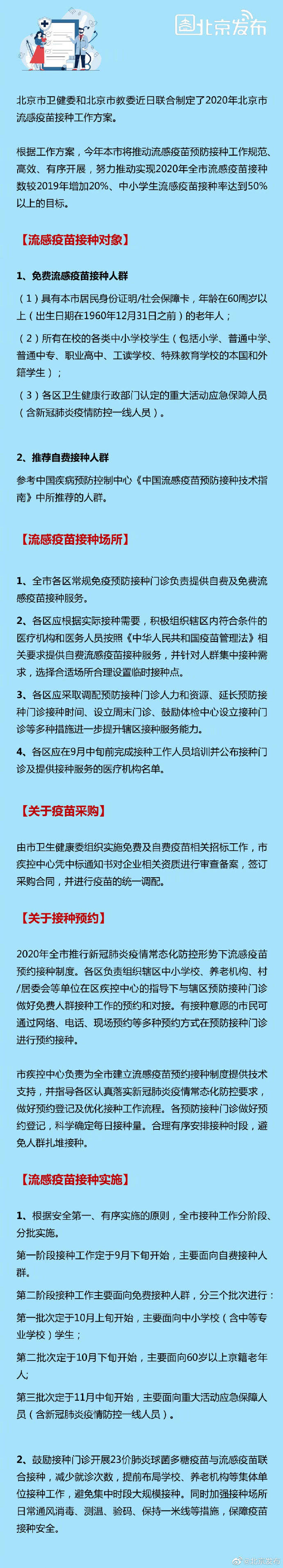 ‘亚娱体育平台’
北京流感疫苗接种事情方案定了！户籍老人、中小学生免费