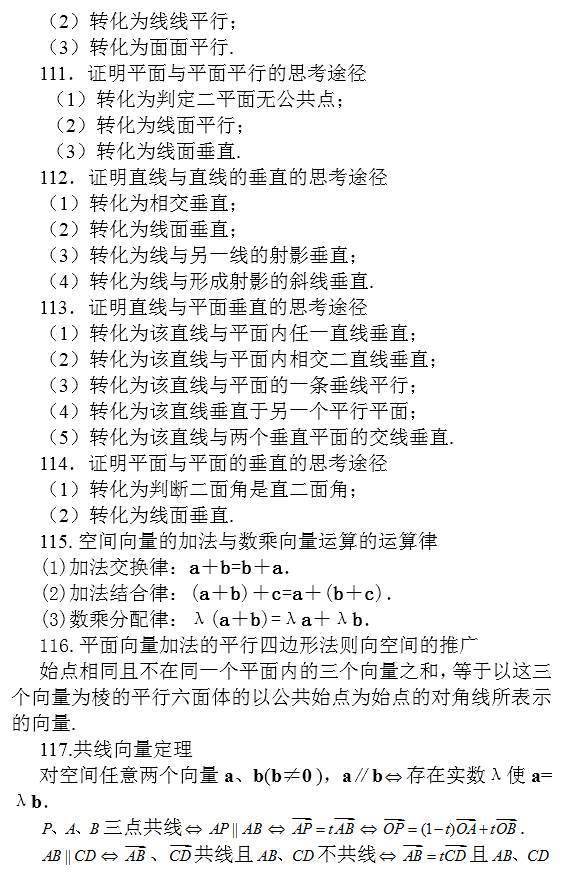 高中|高中数学常考结论203条, 涵盖高中所有重点 ! 请收好 !