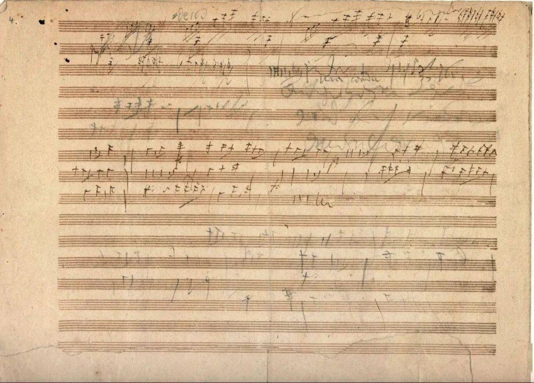 贝多芬钢琴小品《致爱丽丝》手稿《第九交响曲》和两部弥撒曲是声乐