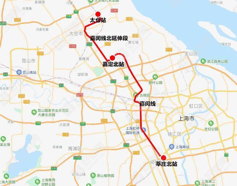 了轨交嘉闵线将于明年启动建设,在新城主城区有4个站点,北延伸至太仓