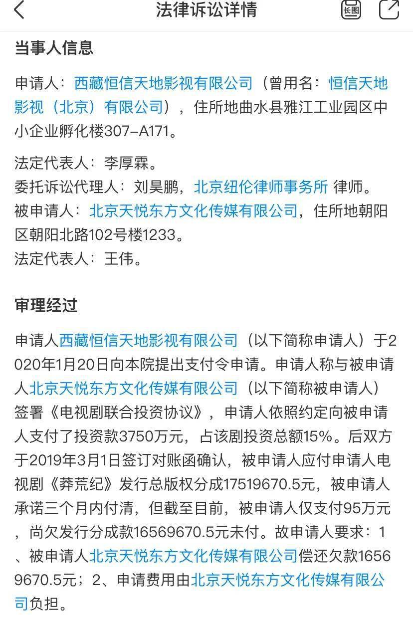 《太古神王》扑街、《莽荒纪》亏1亿、欠款1600万,天悦东方的玄幻折戟路