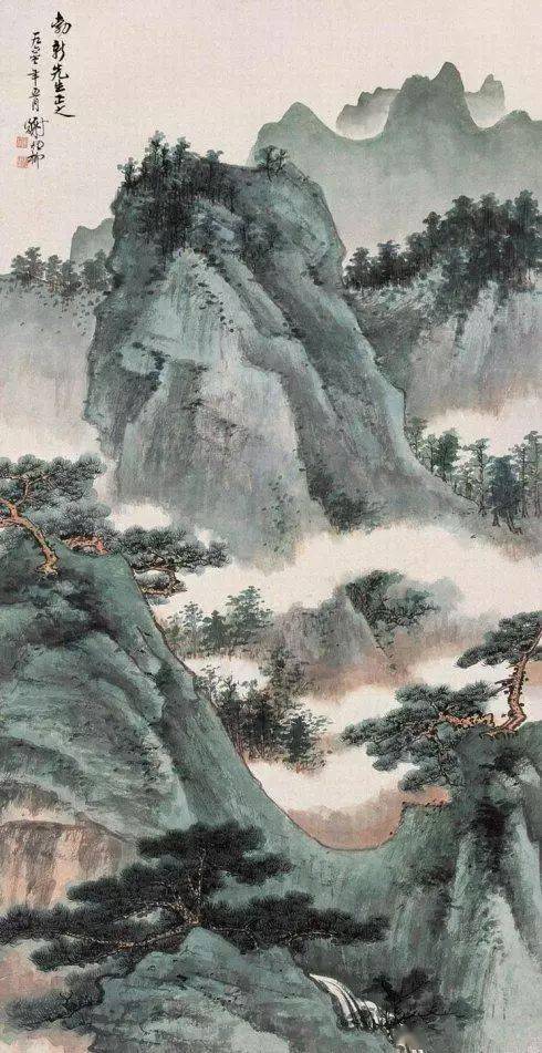 谢稚柳精品水墨山水欣赏！_搜狐网
