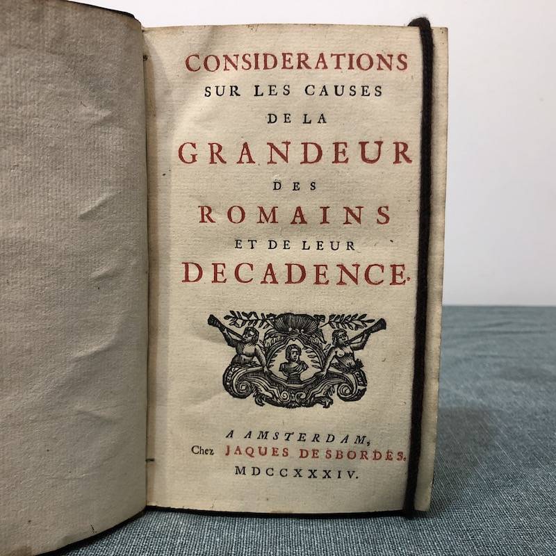 名著|湖山忆书｜“神秘的”名著：第一版《罗马盛衰原因论》