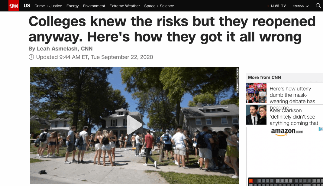 疫情|北美观察丨疫情下的美国校园：疫情疯狂 学校更疯狂