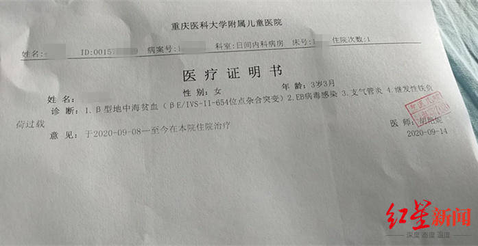 双胞胎|幸运！3岁姐姐罹患地中海贫血 双胞胎弟弟脐带血救命