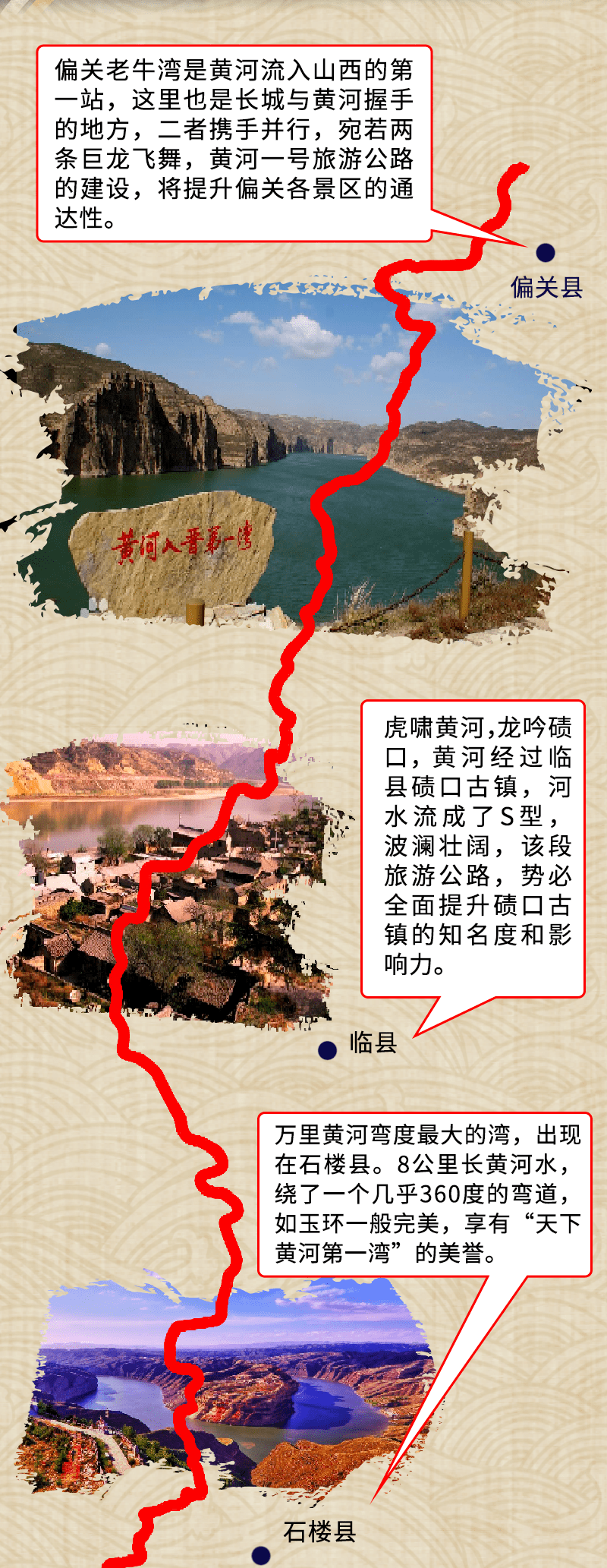 线上游览黄河一号旅游公路,九曲黄河尽在眼前