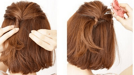 step|谁说短发不能百变扎发，手把手教你扎短发发型！