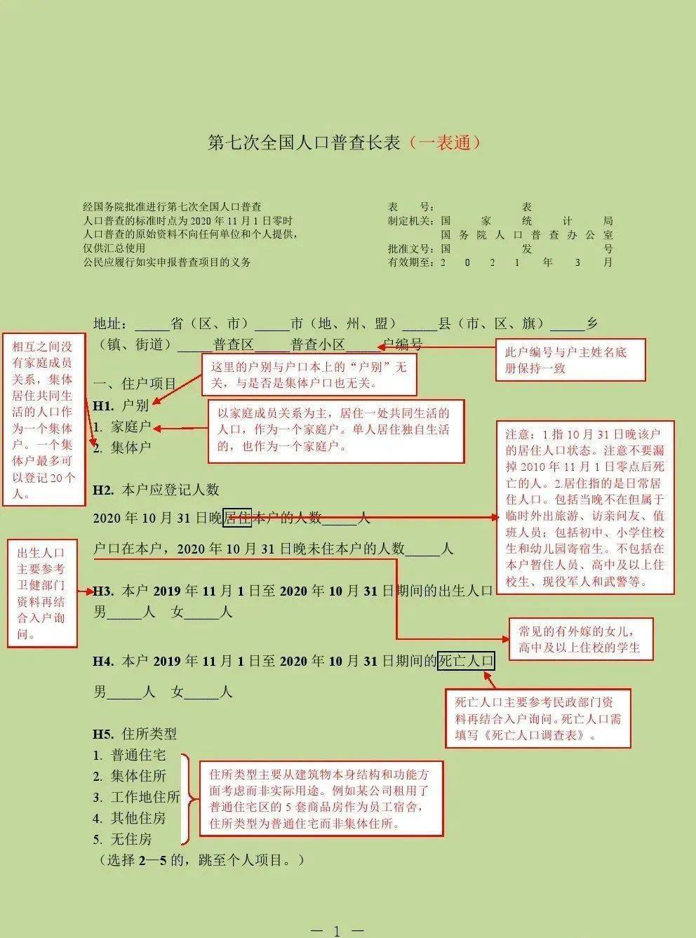 第七次人口普查表格怎么写_第七次人口普查表格(2)