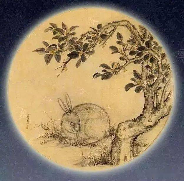 国画里的"花好月圆"!