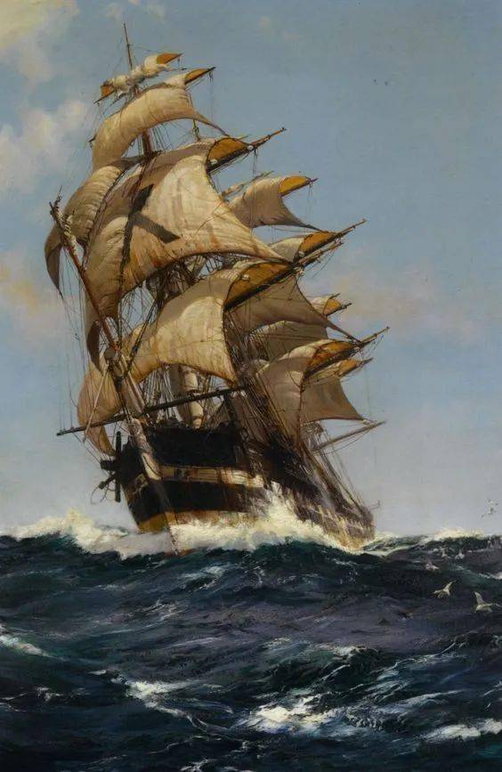 帆船の海洋画 DAWSON The Sea Cloud