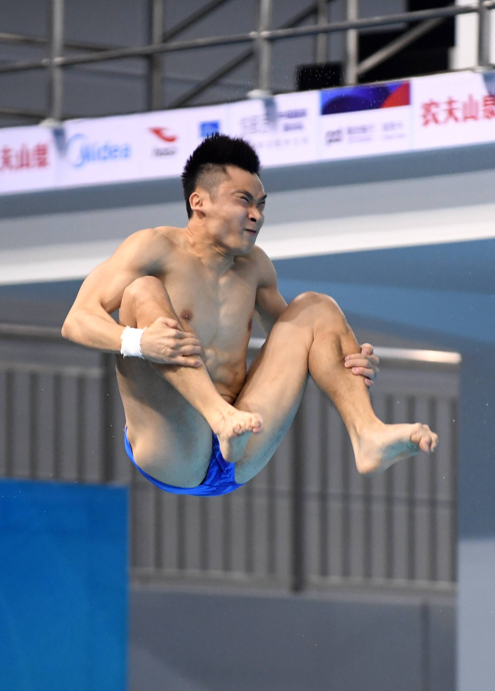 跳水——全国冠军赛:男子三米跳板预赛赛况