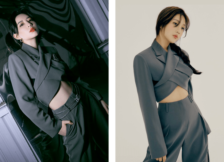 西服|被腿更长的她“抢”了代言,小S心服口服
