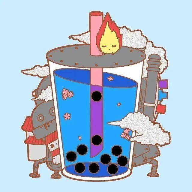 马克笔手绘|入秋的第一杯奶茶