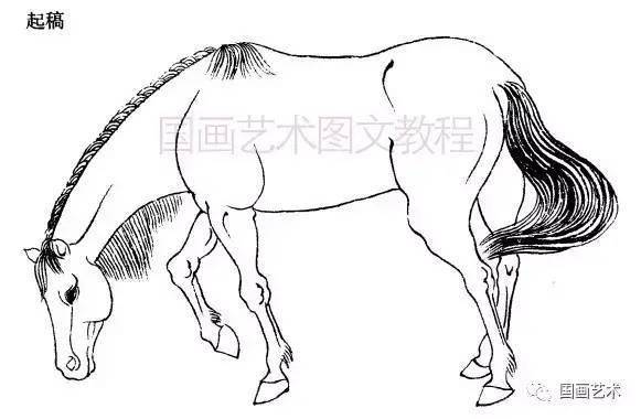 马作品及文字、简笔画“开云kaiyun官方网站”(图1)