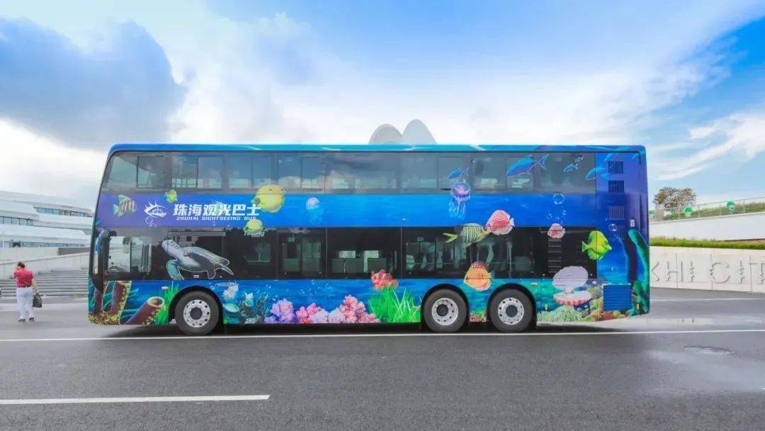 珠海新推出的双层观光巴士(图源:珠海公交公众号)