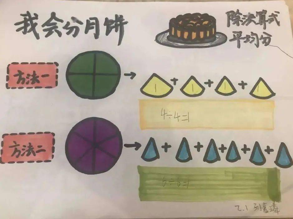 【和美·数学】桂香月满双节同庆 巧分月饼共享团圆——市实验小学二